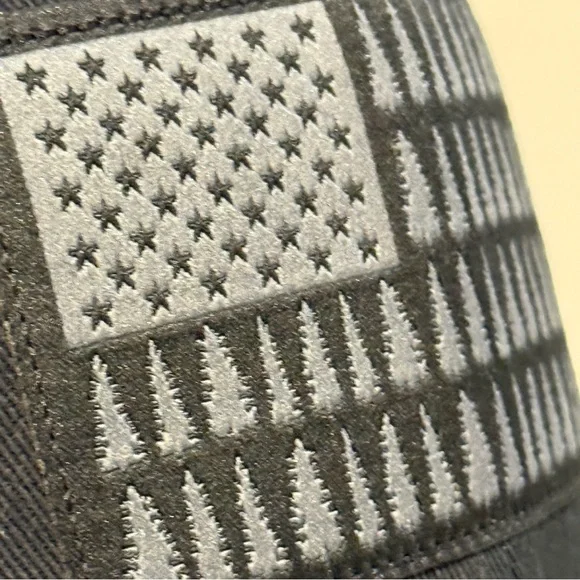 Columbia Black Mesh Tree Flag Hat baseball cap 250th USA America Minimalist - Picture 3 of 10